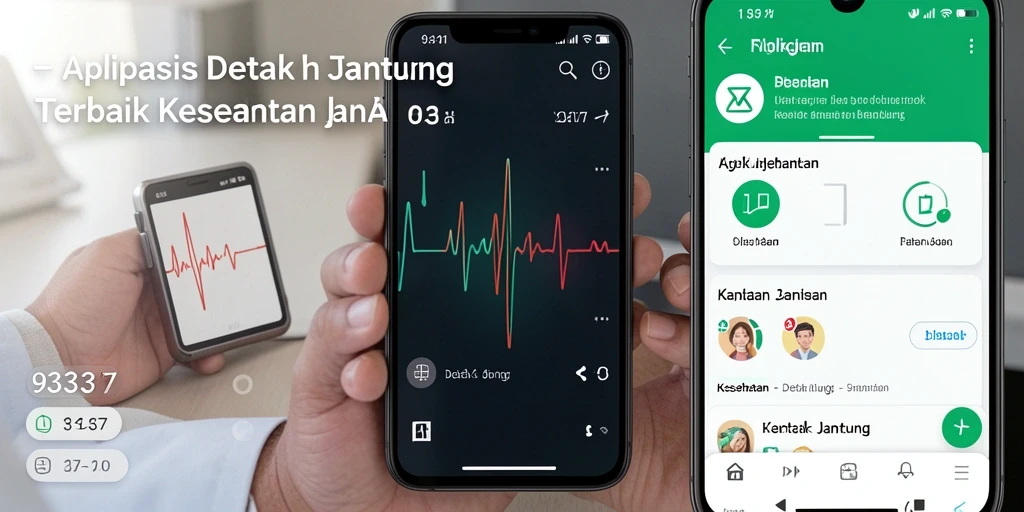 Antarmuka intuitif 93337 untuk memantau detak jantung.