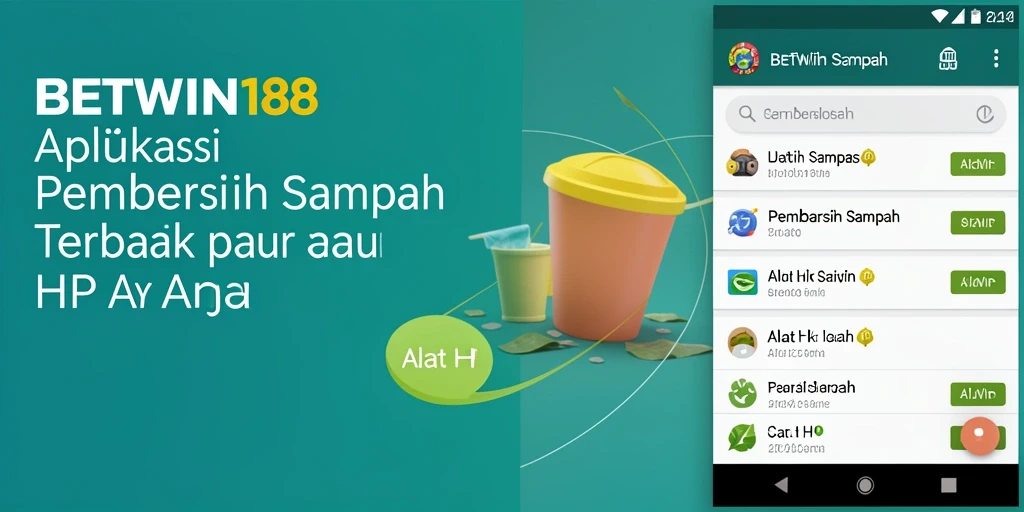 Tampilan antarmuka BETWIN188 dengan fitur Pembersih Sampah yang efektif.