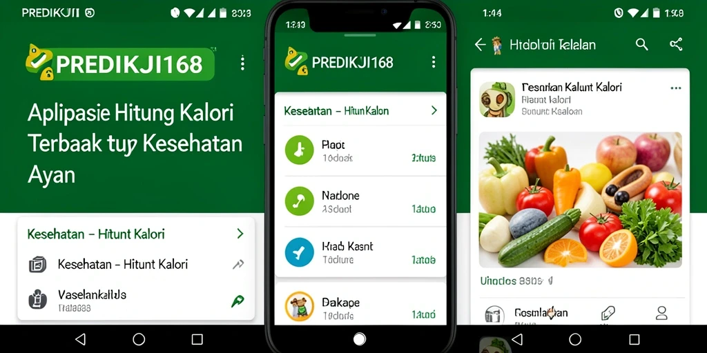 Screenshot PREDIKSI168 menunjukkan antarmuka yang intuitif dan fitur Hitung Kalori.