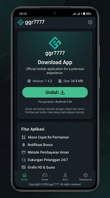 Unduh dan Instal APK ggr7777 untuk Android