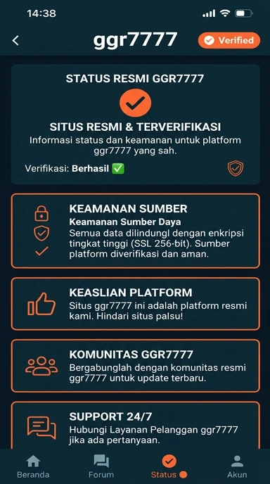 Halaman Resmi ggr7777 untuk Pengguna Android Indonesia